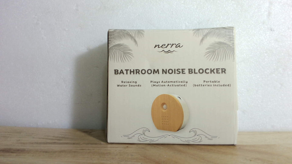 Bloqueador de Ruido para Baño NERRA Portátil – Reproduce Sonidos Relajantes de Agua Automáticamente para Mayor Privacidad y Bloqueo de Ruidos del Inodoro