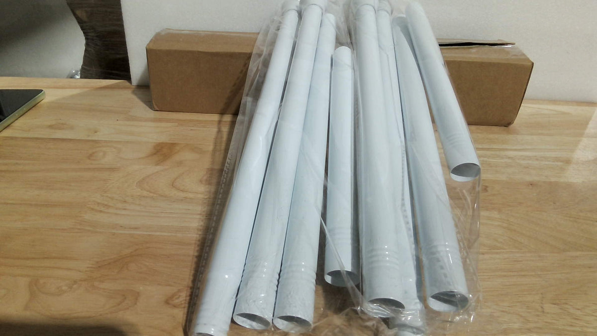 QINGYUN Barras de Cortina de Tensión Sin Taladro – Paquete de 2, 77.5 a 160 cm, Color Blanco