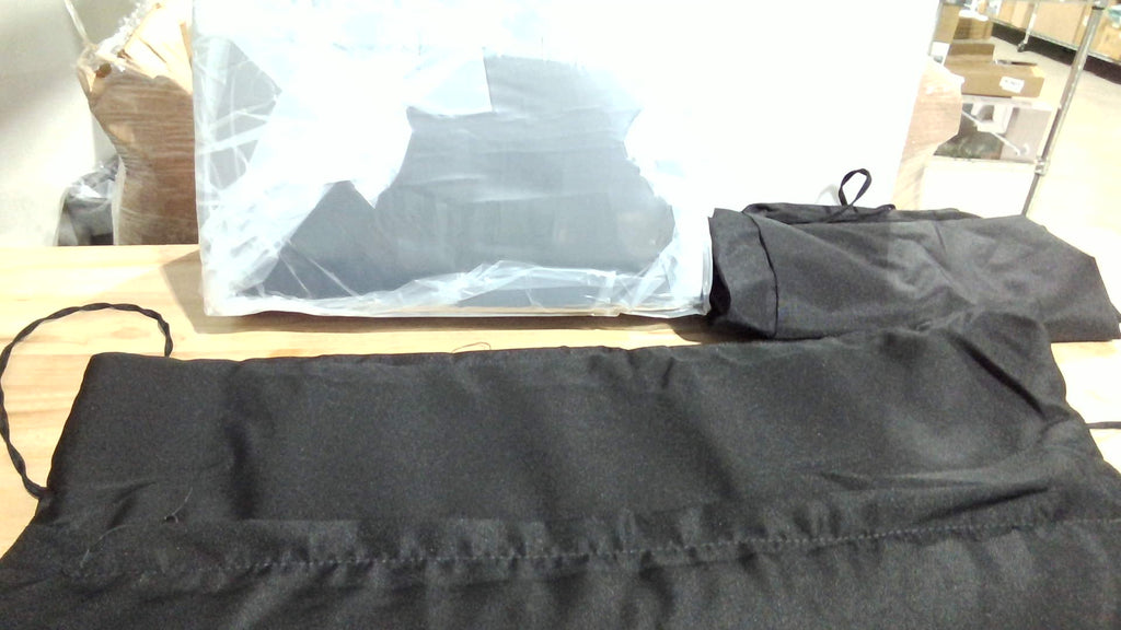 IPYNBAP Cojines de Exterior para Patio 61x61x10 cm – Impermeables, Funda Extraíble, Color Negro