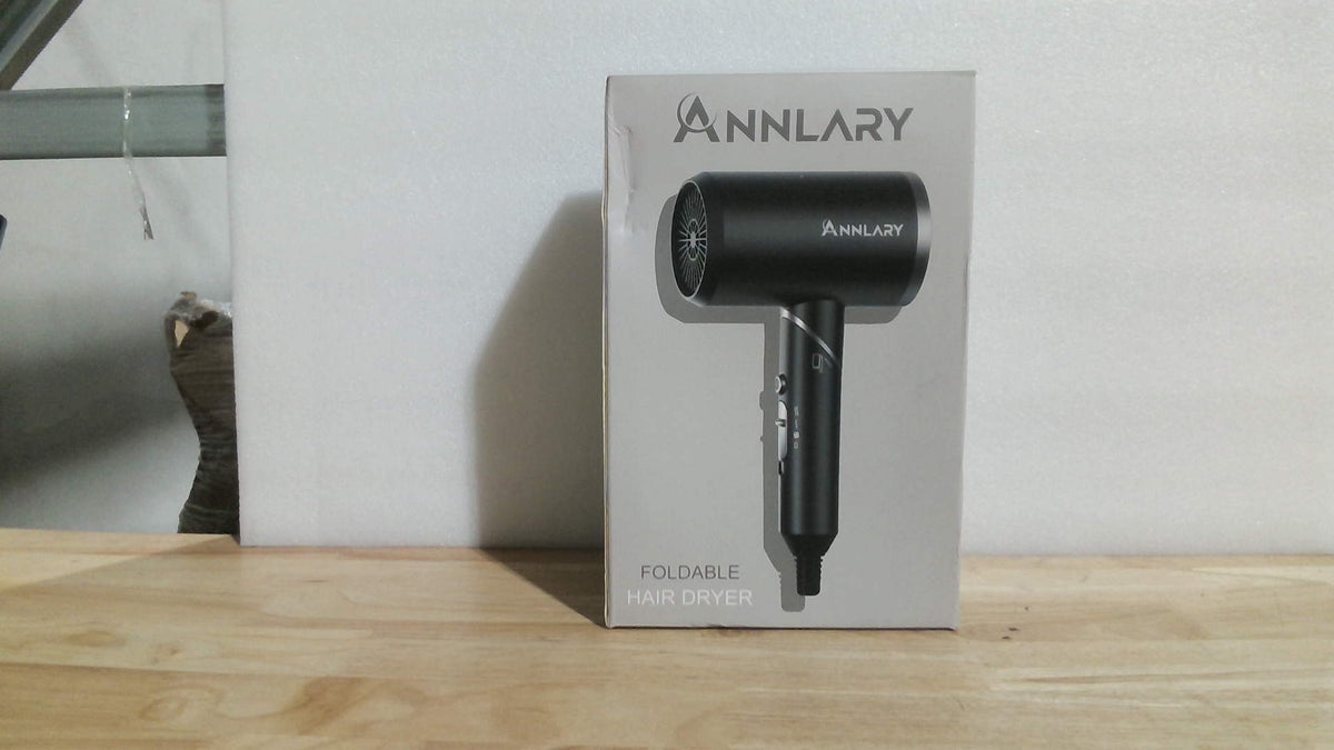 ANNLARY Secador de Pelo 1800W con Peine y Difusor – Iónico de Plasma, Plegable, Cable ALCI 1.98 m