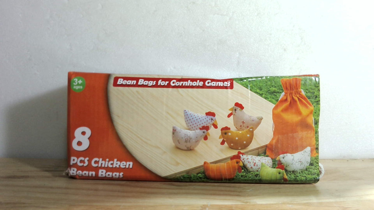 Bolsas de Frijoles ZEBNYYA Forma de Gallina – 8 Piezas de Nailon + Bolsa de Transporte, Juego de Lanzamiento