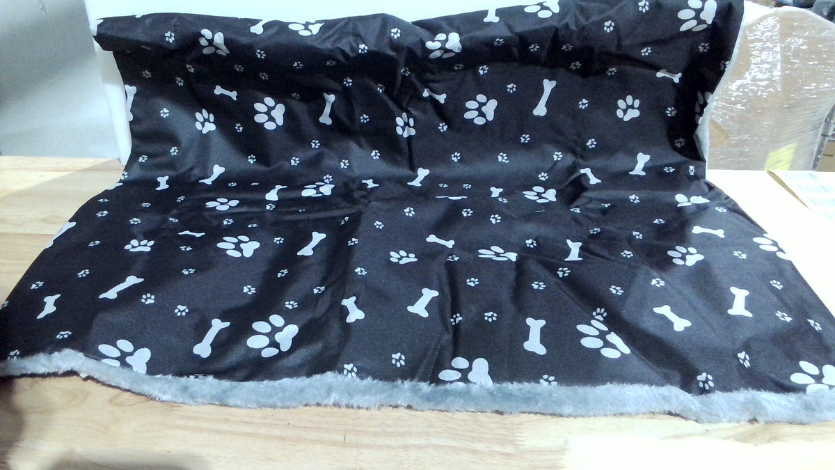 Klmnop Funda para Bandeja de Jaula de Perro 36" – Reversible Frío/Cálido, Lavable, Color Gris (Solo Funda)
