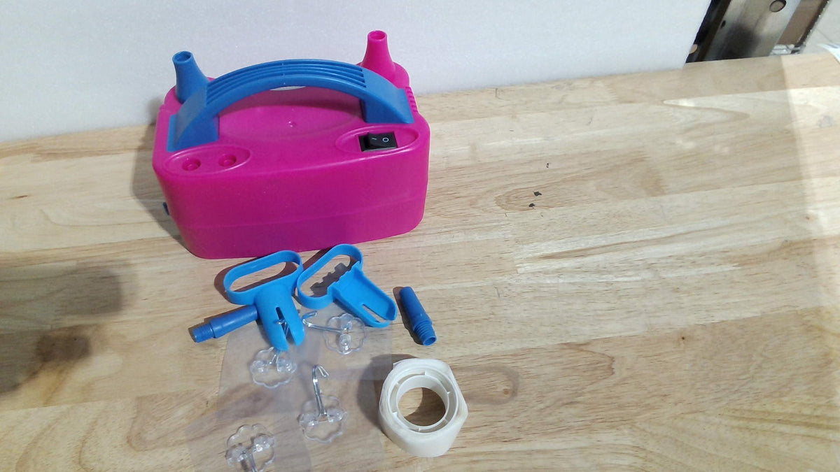 Bomba de Aire Eléctrica para Globos YEPVIE – Portátil, 2 Modos e Incluye 14 Kits para Arcos de Globos