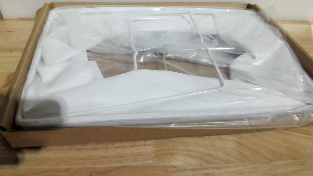 Pantallas de Lámpara Cuadradas Blancas Grandes – 25 cm de Alto, con Soporte y 2 Adaptadores, para Lámpara de Mesa y de Pie
