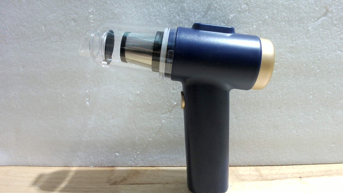 Aspiradora Portátil 2 en 1 Negro y Azul – 16000 Pa, Soplador de Aire, Inalámbrica con Luz LED para Coche, Hogar y Oficina