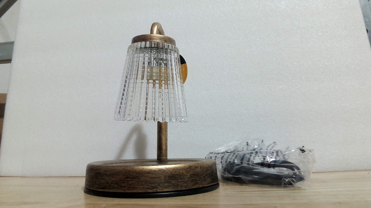 Lámpara Calentadora de Velas EMINLONA – Temporizador, Regulador, Control Remoto, Altura Ajustable, Bronce
