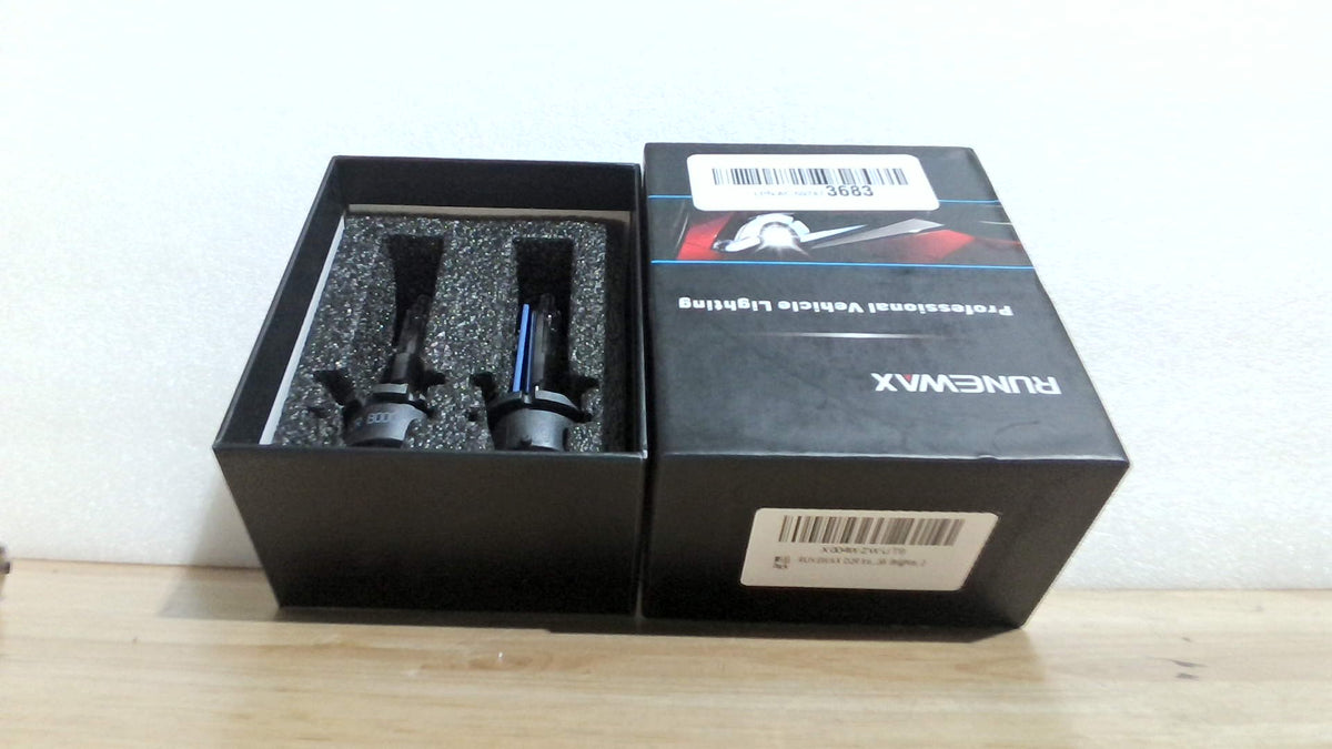 Bombillas Xenón RUNEWAX D2R HID 35W 8000K – Toyota Prius, Avalon, Sienna | 150% Más Brillantes, Pack 2