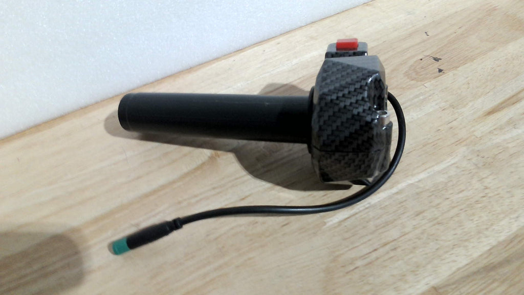 Puño Acelerador 5 Pines Talaria Sting MX3 MX4 MX5 – Cable 5 Hilos, Tubo Nailon Fibra de Carbono