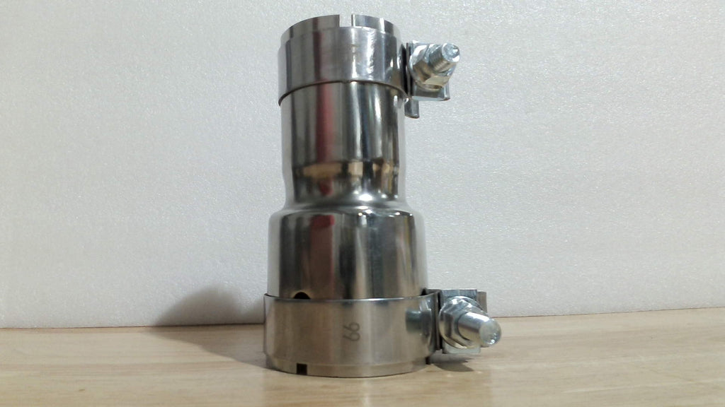 Adaptador Reductor de Escape Acero Inoxidable 2" a 2.5" – Conector DI a DI con Abrazadera Incluida