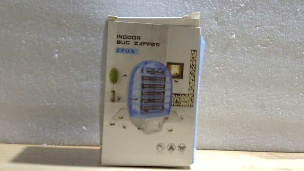 Pack 2 Matamoscas Eléctrico para Interiores con Luz Azul UV – Trampa Silenciosa para Moscas | Sala, Cocina, Dormitorio y Habitación Infantil