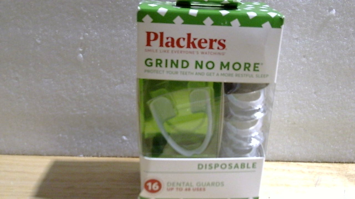 Protector Dental Nocturno Plackers Grind No More – 16 Unidades, Sin BPA, Desechable, Talla Única | Protección Nocturna para Bruxismo