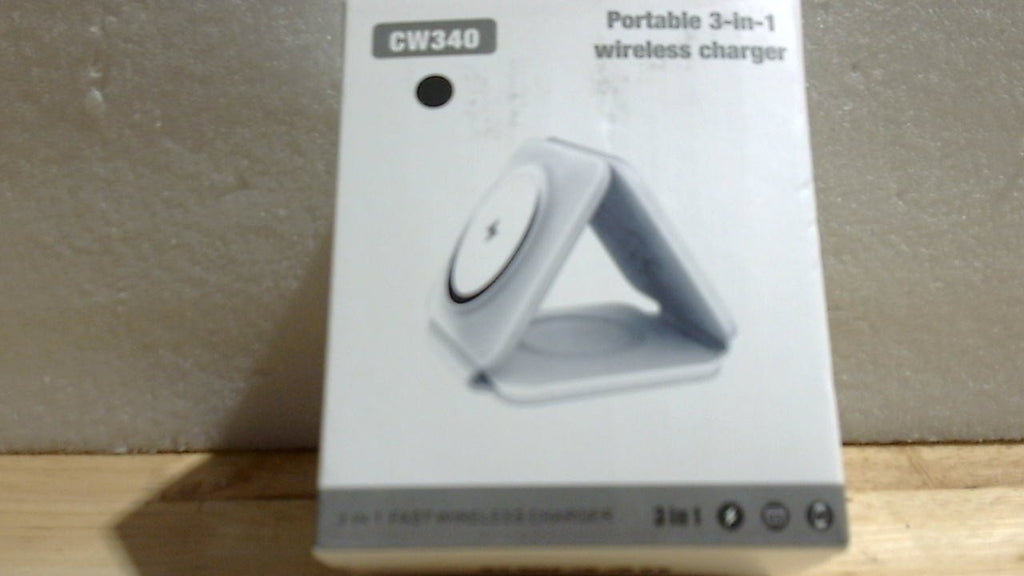 Estación de Carga Inalámbrica Magnética 3 en 1 para iPhone, Apple Watch y AirPods | Plegable para Viaje | 1 Unidad