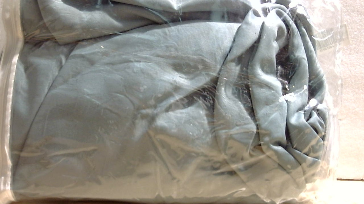 Cortinas Opacas MIULEE Azul Grisáceo 120" de Largo | 2 Paneles Extralargas | Aislamiento Térmico | Bolsillo y Trabillas