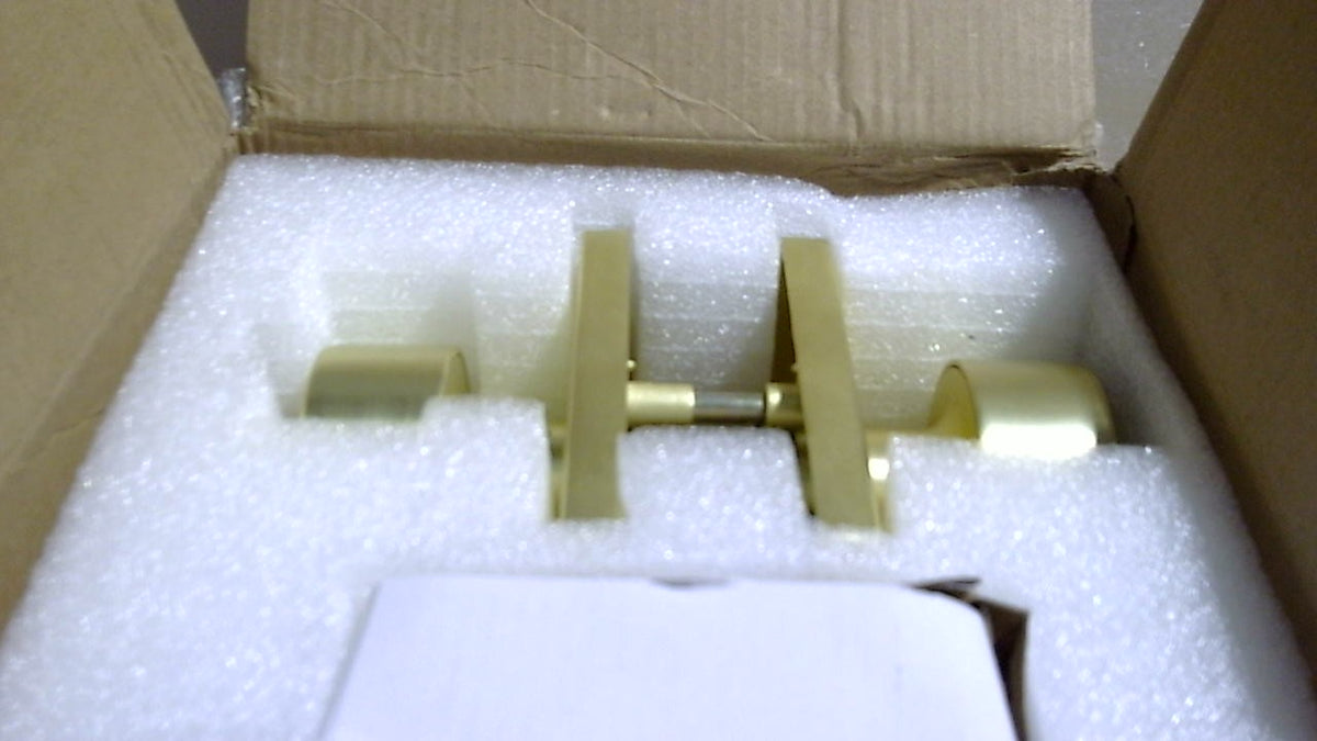 Tirador de Puerta Crequal Gold | Aleación de Zinc | Oro Cepillado | Dormitorio y Baño | 1 Unidad