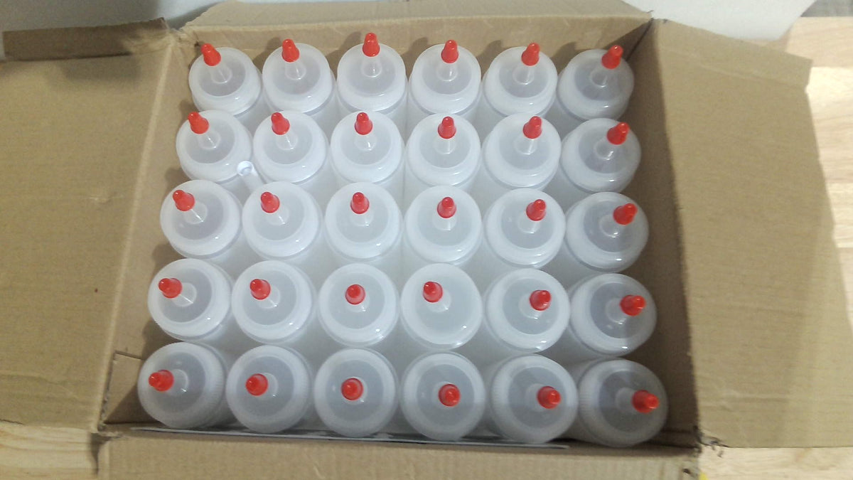 Botellas Exprimibles Shekure Pack 30 – 118ml, Grado Alimenticio, Libre de BPA, con Etiquetas y Bolígrafo Decorativo