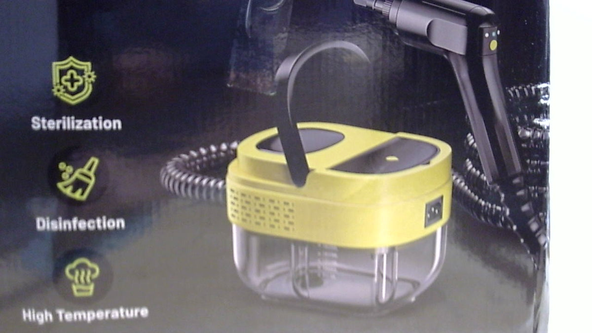 Limpiador a Vapor Portátil 2500W – Depósito 1.6 L, Calentamiento 15 Segundos, 16 Accesorios, Hogar y Auto
