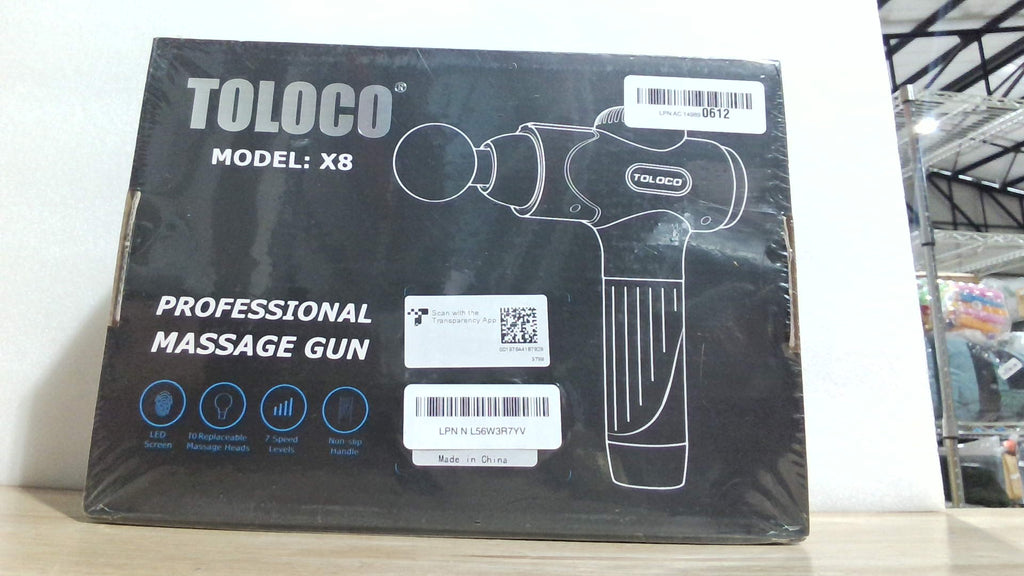Pistola de Masaje Profesional Toloco X8 – Masajeador de Percusión Muscular, Recargable, para Recuperación y Alivio de Tensiones