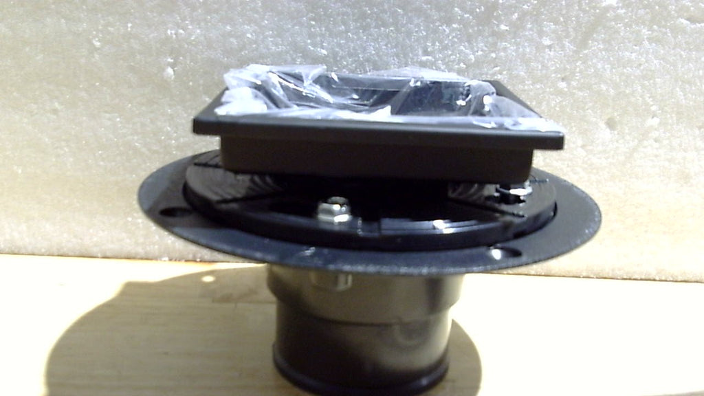 Desagüe de Ducha Cuadrado WEBANG 4" – Acero Inoxidable SUS 304 Negro Mate