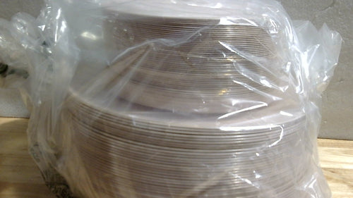 100 Platos Desechables Rosa y Dorado PULOTE – 50 Platos Principales y 50 de Postre para Fiestas y Bodas