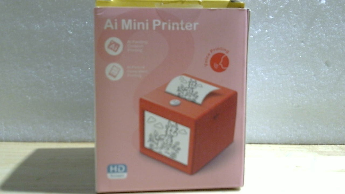 Máquina de Pegatinas con IA y Control por Voz – Mini Impresora Térmica 6 Modos para Niños