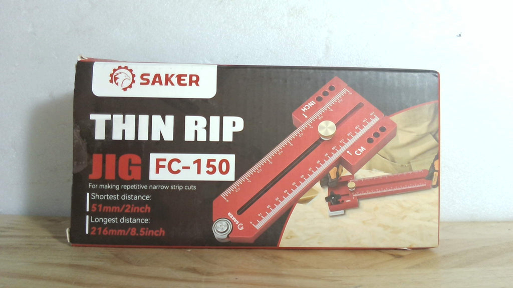 ⚠️ Guía de Corte Saker Thin Rip Jig | Le Faltan los Tornillos (Se Consiguen Aparte, No Afecta Funcionamiento) | Sierra Mesa Cinta Fresadora | 1 Unidad