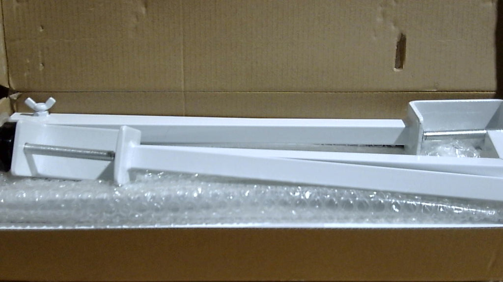 Arco de Mesa Fomcet Ajustable de Metal Blanco – 33–107 cm Alto, 74–250 cm Largo para Eventos