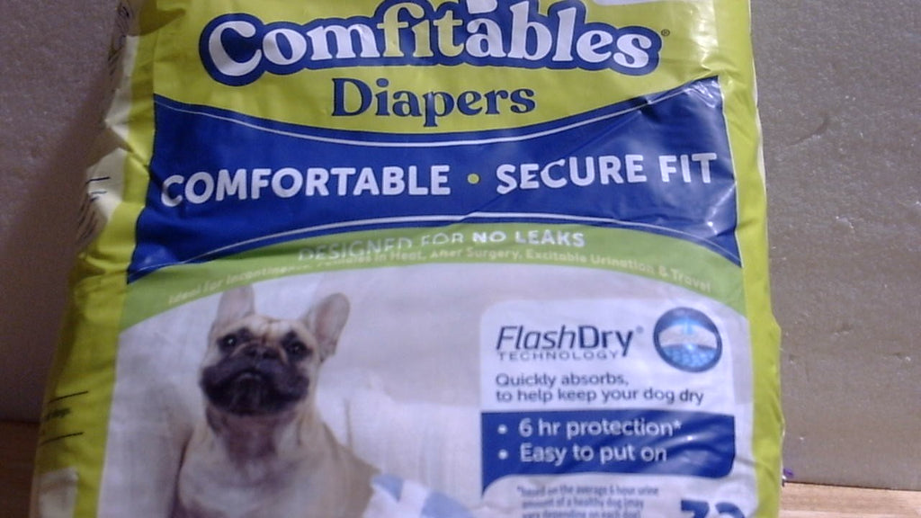Pañales desechables para perros Hartz, talla M, paquete de 32 unidades, ajuste cómodo y seguro, fáciles de poner.