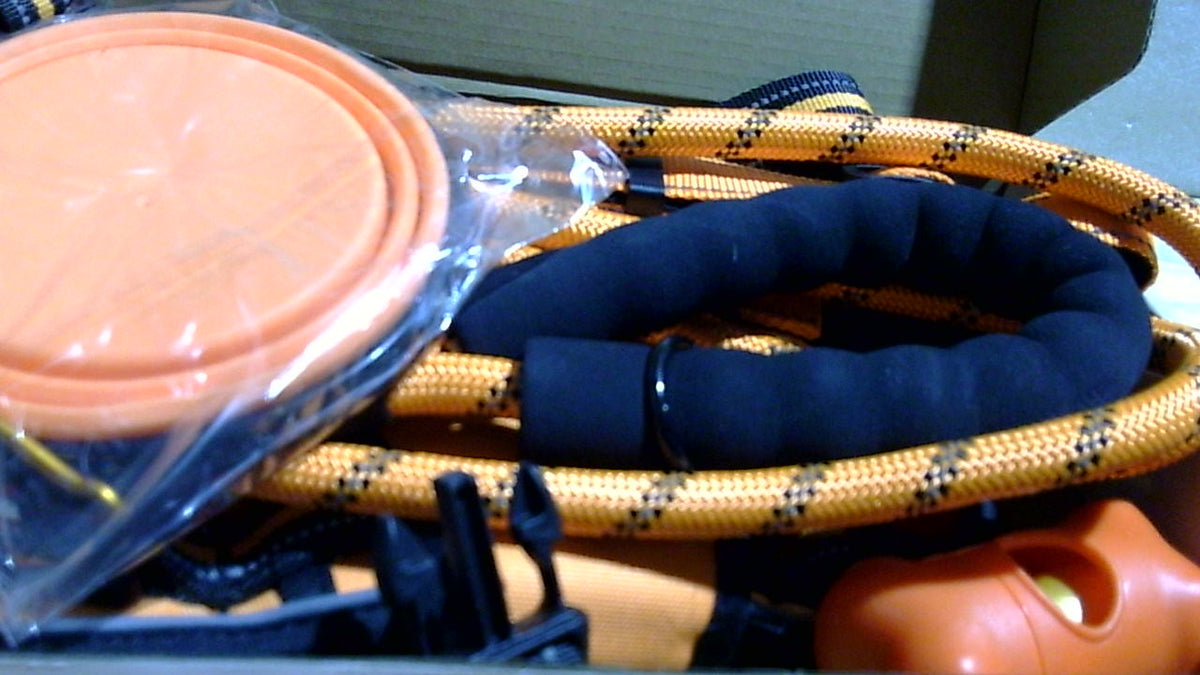 Conjunto de arnés, collar y correa antitirones LOBEVE para perros | Incluye cinturón de seguridad, comederos plegables y dispensador de bolsas para excrementos. Ideal para entrenamiento, paseos y senderismo. Apto para perros pequeños y grandes