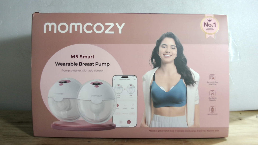 Momcozy M5 Smart Sacaleches Eléctrico Manos Libres con App, Portátil