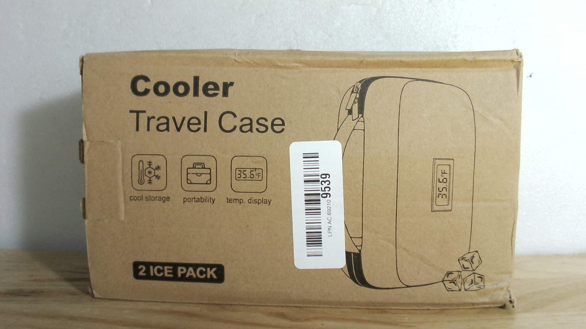 Estuche refrigerado para insulina, aprobado por la TSA, bolsa de refrigeración para medicamentos para diabéticos con indicador de temperatura para viajes y uso diario, 2 bolsas de hielo, azul