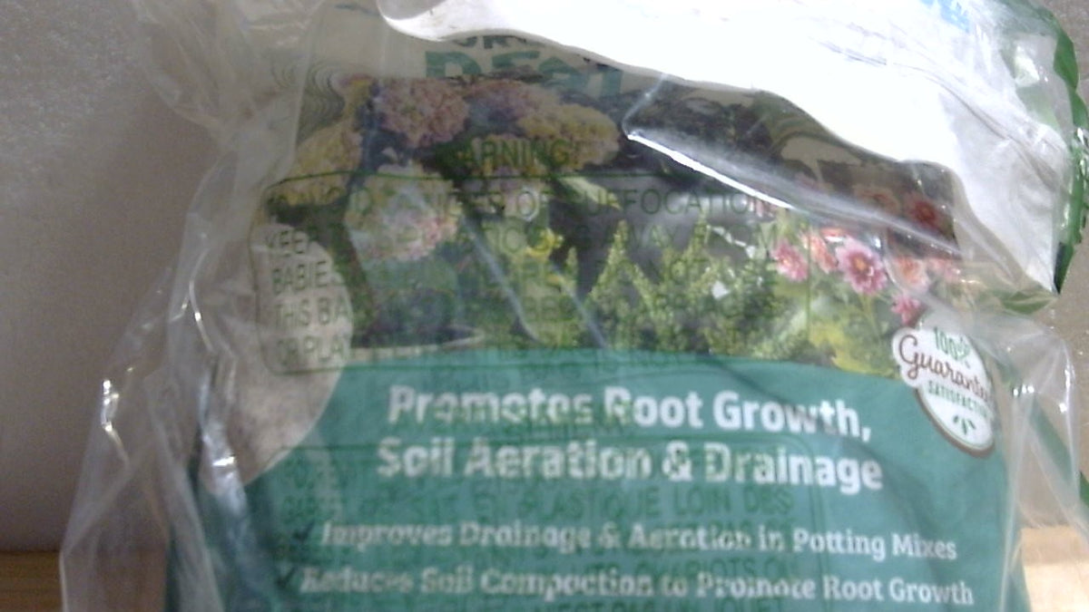 Perlita 100% orgánica Back to the Roots | Fabricada en EE. UU. | Nutrición de primera calidad para plantas de interior y exterior