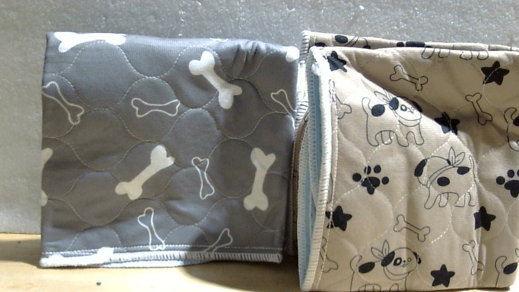 Almohadillas absorbentes para cachorros con feromonas, almohadillas reutilizables lavables para perros, almohadillas impermeables y a prueba de fugas, almohadilla de entrenamiento con base antideslizante, apta para el hogar (gris + marrón, S: 23,6*15,7