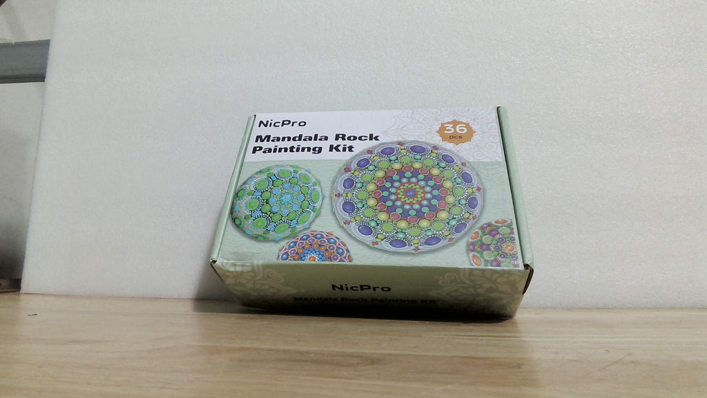 Kit Nicpro para Pintar Mandalas sobre Rocas
