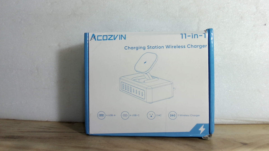 Estación de carga USB de 200 W 11 en 1 con protección contra sobretensiones