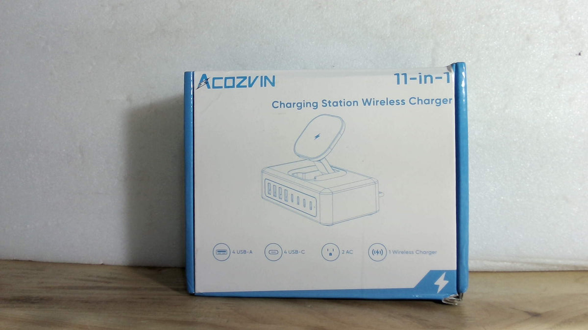 Estación de carga USB de 200 W 11 en 1 con protección contra sobretensiones