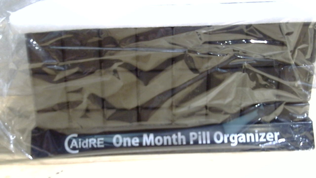 Organizador de pastillas mensual CAidRE para 3 tomas al día, organizador de pastillas para un mes (mañana, mediodía y noche), organizador de pastillas de 31 días con 32 compartimentos diarios para aceite de pescado, vitaminas, suplementos y medicamentos