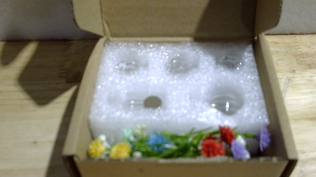 Imanes pequeños y bonitos de ZOYVUX para nevera, pequeños jarrones de cristal con flores, decoración magnética para nevera, cocina, oficina y taquilla (paquete de 5).