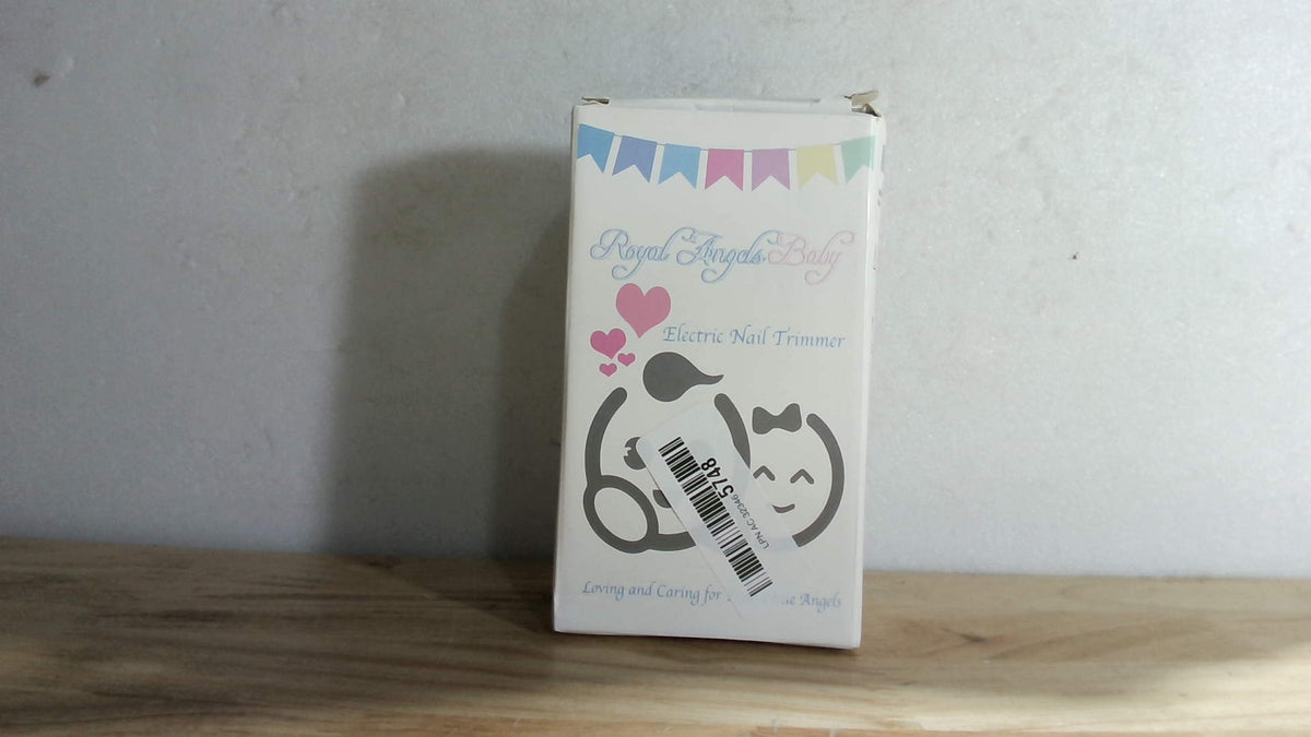 Cortauñas eléctrico Royal Angels mejorado 21 en 1 para bebés con estuche etiquetado, 13 almohadillas de repuesto adicionales, kit seguro de lima de uñas eléctrica para recién nacidos y niños pequeños, cortauñas ultrasilencioso con luz LED (azul)