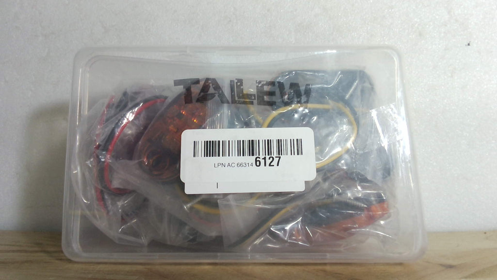 Tallew 10 luces LED de 2,5 pulgadas para remolque, 2 diodos, impermeables, laterales, ovaladas, para camiones, barcos y caravanas (ámbar, rojo)