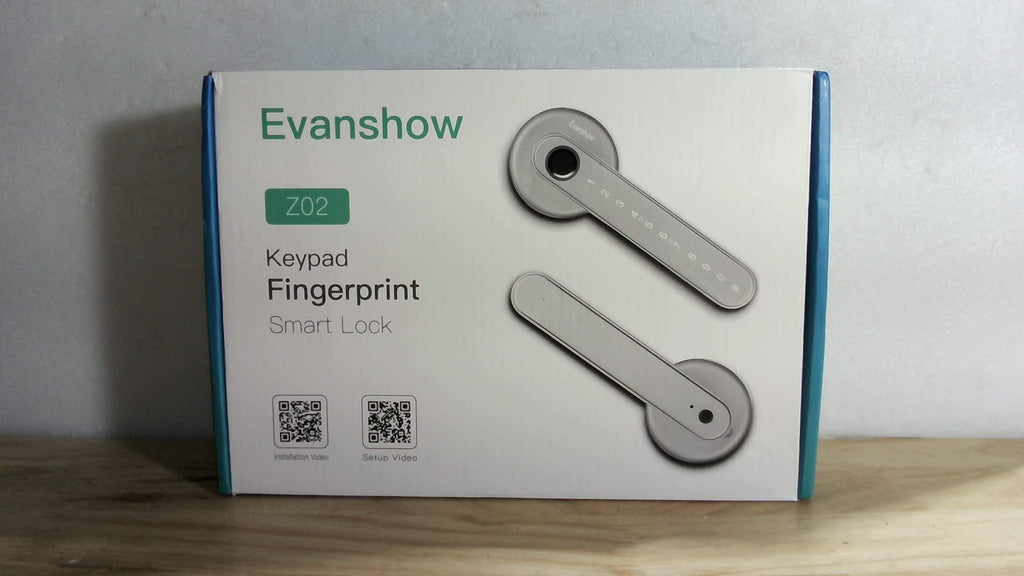 Cerradura de puerta biométrica Evanshow con huella dactilar y teclado de entrada sin llave, cerraduras para dormitorios, hogar, hotel, oficina y apartamento (color plata).