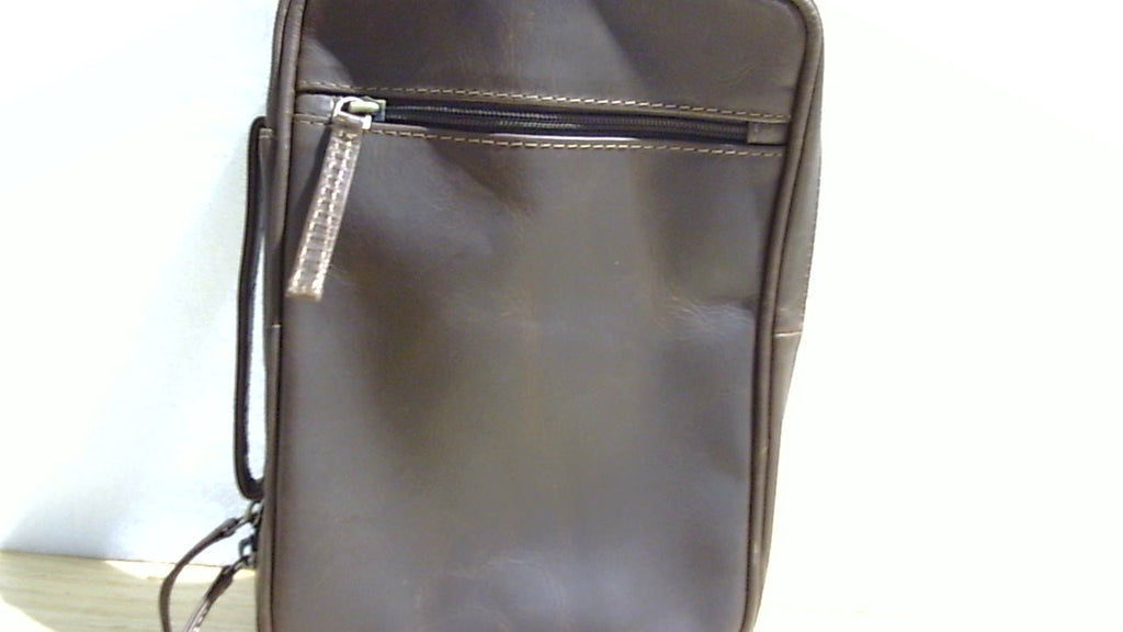 Funda de cuero ELIZO para Biblia, estuche para Biblia, estuche para Biblia, estuche para Biblia, estuche para mujer, soporte con cremallera, protector, cruz, bolso de mano, organizador, funda, regalo, estándar, marrón