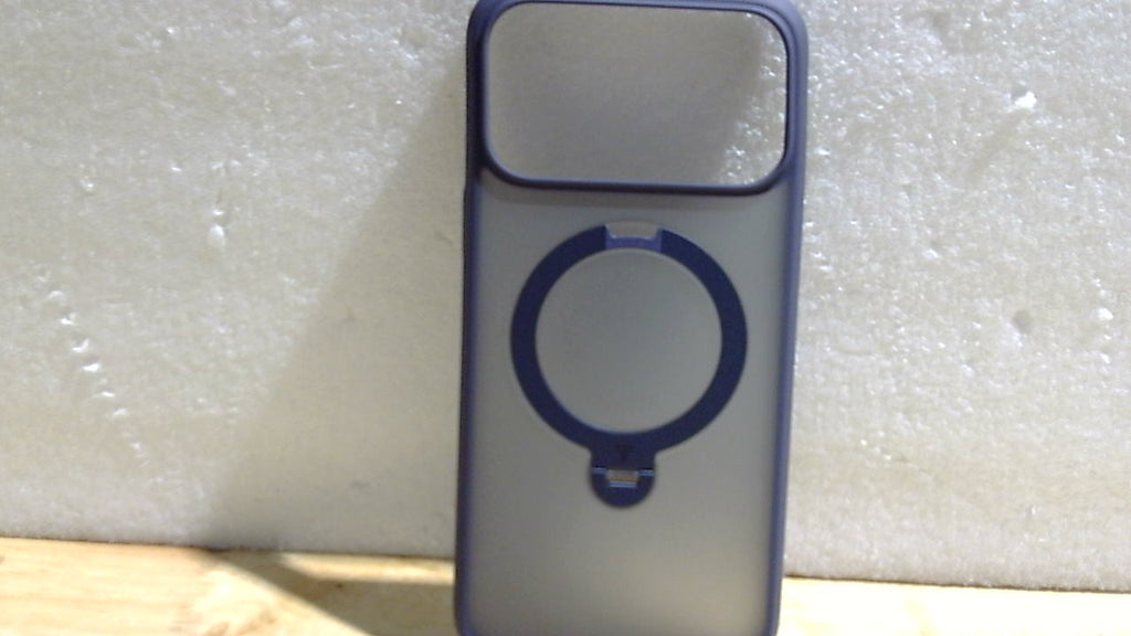 Funda TORRAS Q3 Spin para iPhone 17 Pro Max con soporte magnético de 360°, control de cámara, compatible con MagSafe, 4X de grado militar a prueba de golpes para iPhone 17 Pro Max con soporte, azul oscuro.