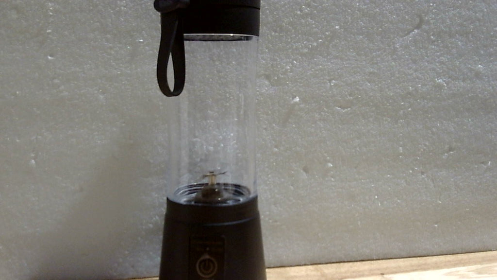 Licuadora portátil YFIXQNSU para batidos y licuados: mini licuadora con 6 cuchillas de acero inoxidable para una mezcla potente. Exprimidor con vaso de viaje de 380 ml para picnic/gimnasio/oficina.