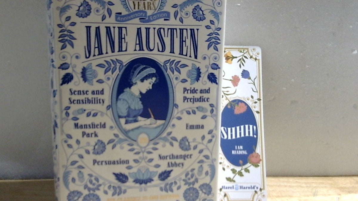 SOLO INCLUYE EL JARRÓN - Jarrón con forma de libro de Jane Austen para flores