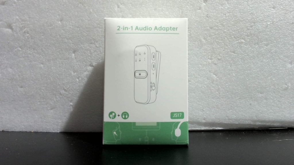 Transmisor Bluetooth para TV a auriculares, adaptador Bluetooth para avión de doble enlace, adaptador de audio AUX inalámbrico de 3,5 mm para PC/gimnasio/coche, micrófono incorporado TSNAM