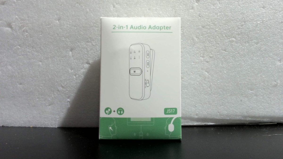 Transmisor Bluetooth para TV a auriculares, adaptador Bluetooth para avión de doble enlace, adaptador de audio AUX inalámbrico de 3,5 mm para PC/gimnasio/coche, micrófono incorporado TSNAM