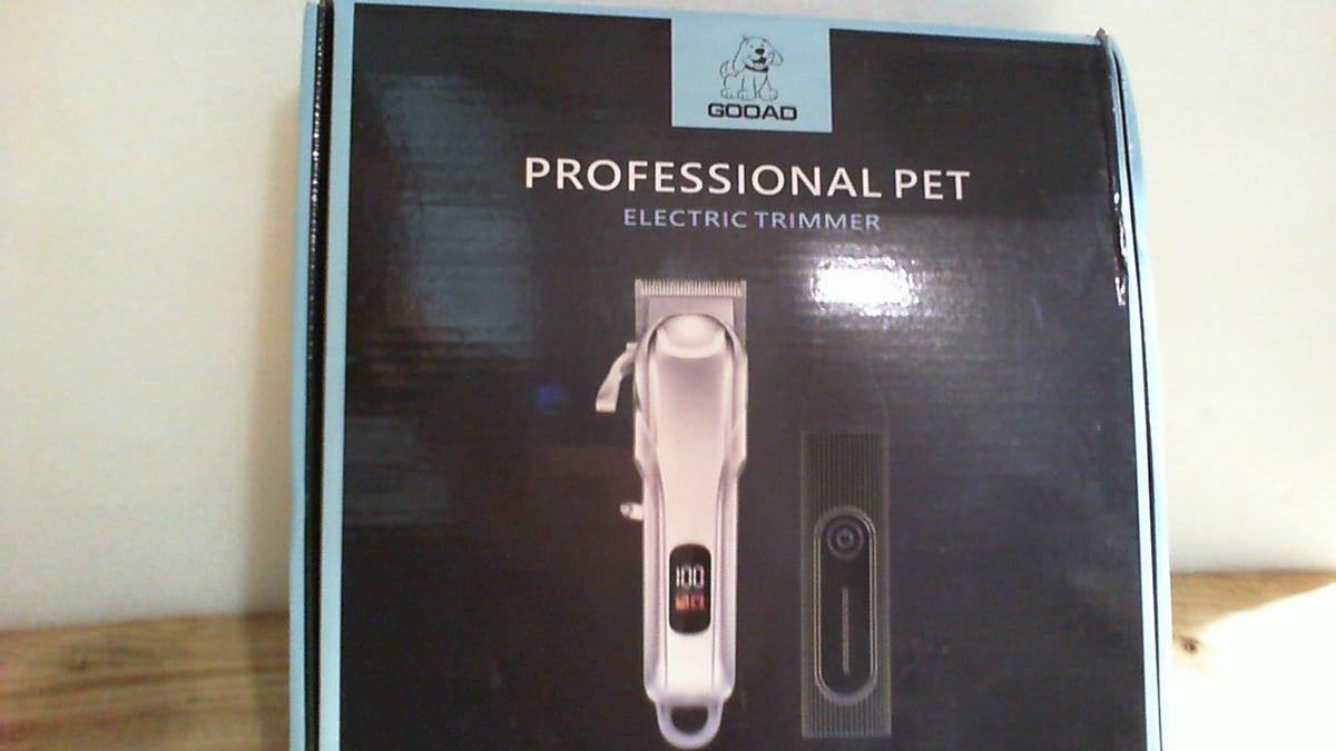 Cortapelos Gooad para perros, kit de aseo para perros con pelo grueso y abundante/afeitadora inalámbrica recargable de bajo ruido para mascotas con recortador de patas, lima de uñas y recortador de pelo para gatos pequeños y grandes.