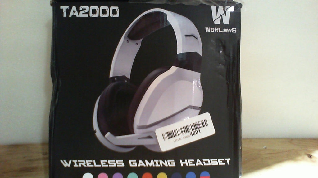 Auriculares inalámbricos para juegos WolfLawS con micrófono con cancelación de ruido para PS5, PC, PS4, auriculares para juegos 2.4G/Bluetooth con conector USB y tipo C, modo con cable para mando (morado)