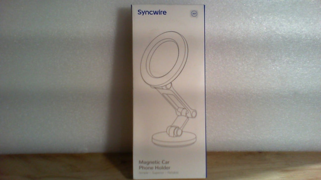 Soporte magnético para coche Syncwire compatible con MagSafe para salpicadero y pantalla Tesla [Totalmente metálico] Soporte magnético para teléfono, [Tres ejes flexibles] Rotación de 360° Soporte para coche con imanes potentes Soporte para teléfono para
