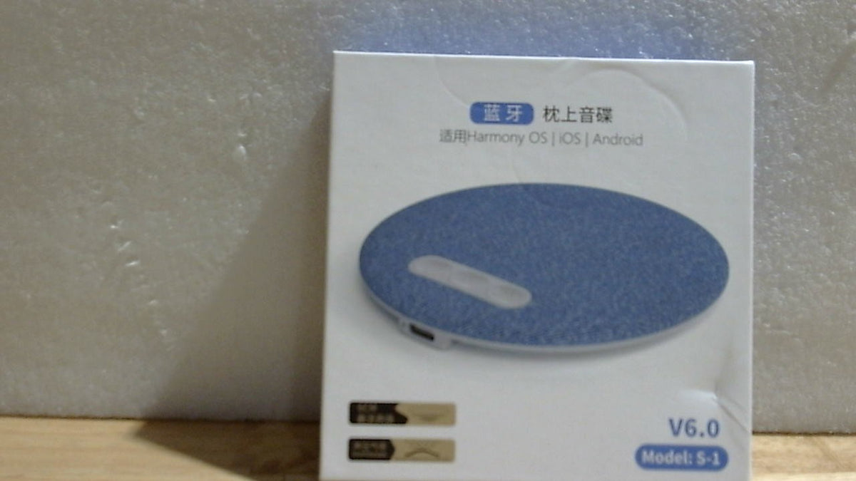 Altavoz Bluetooth para almohada, ideal para dormir. Altavoz inalámbrico ultradelgado para debajo de la almohada, mejorado en 2026, con graves estéreo, temporizador de ruido blanco y función de sonido privado para quienes duermen de lado (azul).